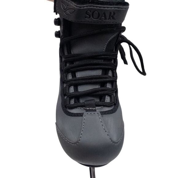 Riedell Soar Ice Skates Gray Onyx Adult Size 4 US Kids 3 3.5 Women's 4.5 5 - Picture 3 of 8